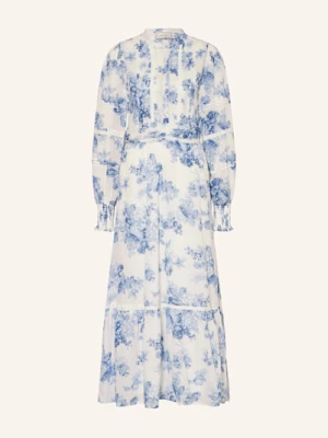 Neo Noir Sukienka Columbia Flower Flow Z Dziurkowaną Koronką blau