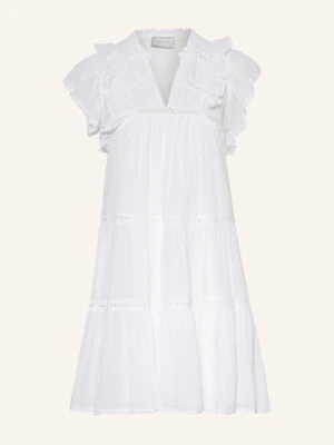 Neo Noir Sukienka Jamma Z Falbanką weiss
