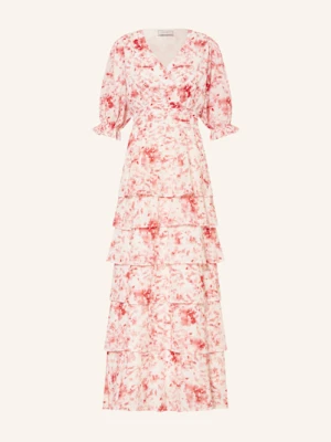 Neo Noir Sukienka Noorie Z Falbankami I Wolantami rot