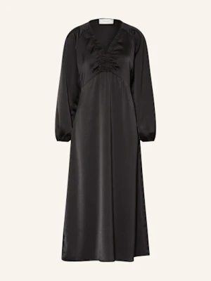 Neo Noir Sukienka Satynowa Isobel schwarz