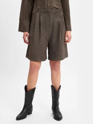 Neo Noir Szorty - Nika Kobiety Sztuczne włókno zielony jednolity,