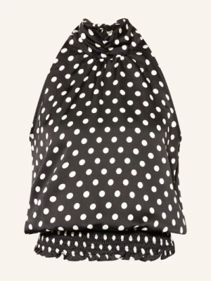 Neo Noir Top Jos Z Falbanami schwarz