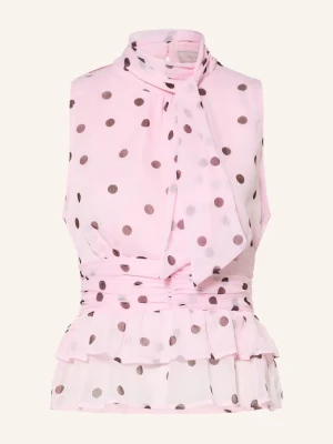 Neo Noir Top Koszulowy Ansol Z Kokardką rosa czarny