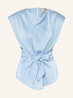 Neo Noir Top Koszulowy Katarim Z Satyny blau JASNONIEBIESKI