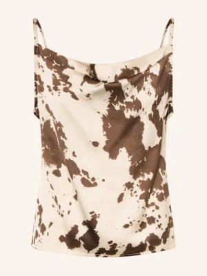 Neo Noir Top Satynowy Lindy braun