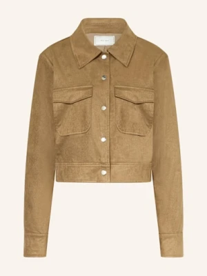 Neo Noir Żakiet Pudełkowy Tamari Z Imitacji Skóry braun