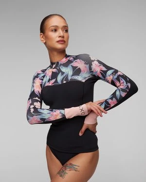 Neoprenowy Longsleeve Do Pływania I Surfingu Roxy Swell Series czarny