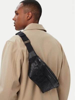 Nerka Calvin Klein Emblem Aop Deboss Waistbag LV04D3564G Czarny