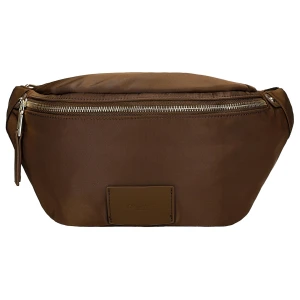 Brązowa nerka damska relaks ze złotym zamkiem r 80304-12