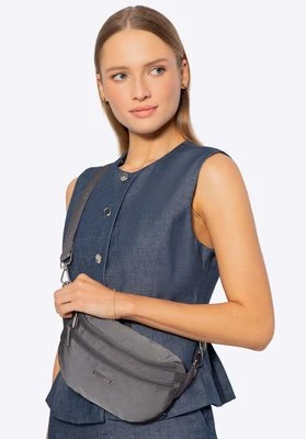 Nerka z poliestru z odpinanym paskiem szara Wittchen