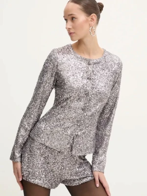 Never Fully Dressed koszula Gunmetal Alexa Sequin Cardigan