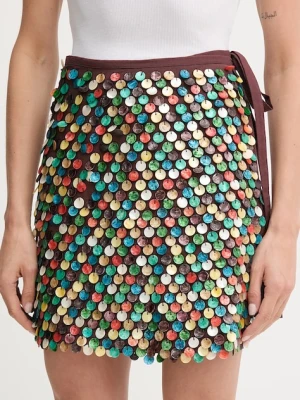 Never Fully Dressed spódnica z domieszką lnu