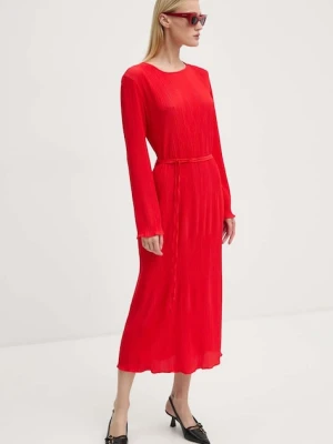 Never Fully Dressed sukienka Red Gaia Plisse