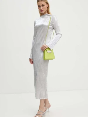 Never Fully Dressed sukienka Silver Plisse Sophia