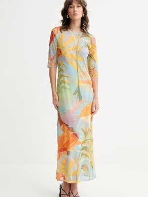 Never Fully Dressed sukienka Sydney kolor niebieski maxi prosta NFDDR2959