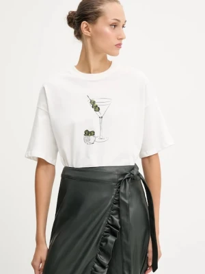 Never Fully Dressed t-shirt bawełniany damski kolor biały NFDTO1605