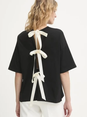 Never Fully Dressed t-shirt bawełniany damski kolor czarny NFDTO1966