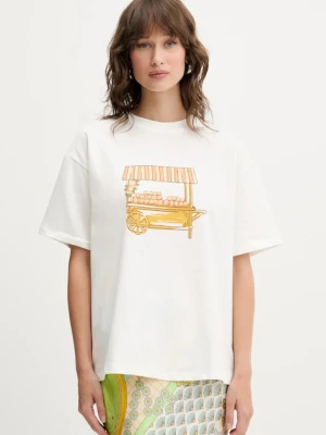 Never Fully Dressed t-shirt Cart damski kolor biały NFDTO1813