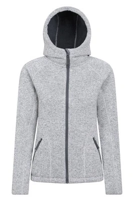 Nevis damska bluza z kapturem i futrzaną podszewką - Grey Mountain Warehouse