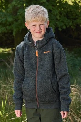 Nevis dziecięca bluza z kapturem i futrzanym ociepleniem - Green Mountain Warehouse