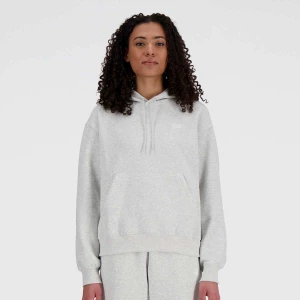 New Balance Sport Essentials Fleece Hoodie kobiety Bluzy szary rozmiar Odzież