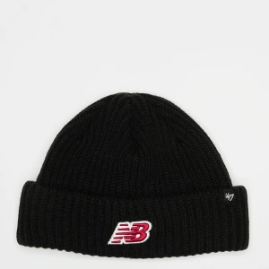 New Balance '47 Cuff Knit Solid Warf Patch uniseks Czapki beanie czarny rozmiar Akcesoria