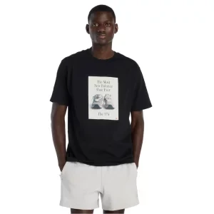 New Balance 574 Ad T-Shirt MT61B0WFBK, Męskie, Czarne, t-shirty, bawełna, rozmiar: L