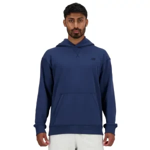 New Balance Athletics French Terry Hoodie MT41534NNY, Męskie, Granatowe, bluzy, bawełna, rozmiar: L