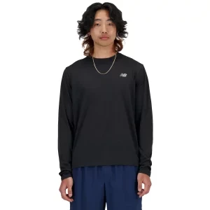 New Balance Athletics Long Sleeve MT41256BK, Męskie, Czarne, longsleevy, poliester, rozmiar: L