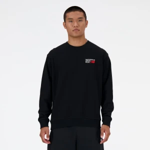 New Balance Athletics Premium Logo Crew mężczyźni Bluzy czarny rozmiar Odzież