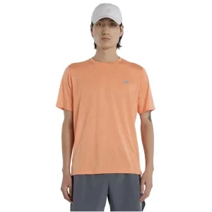 New Balance Athletics T-Shirt Aae MT41253AAE, Męskie, Pomarańczowe, t-shirty, poliester, rozmiar: L