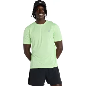 New Balance Athletics T-Shirt Aae MT41253AB3, Męskie, Zielone, t-shirty, poliester, rozmiar: L