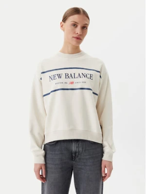 New Balance Bluza Athletics Nautical Lobster WT51923 Beżowy Oversize