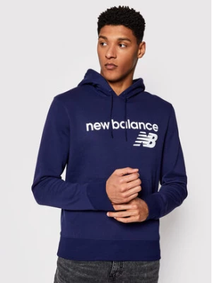 New Balance Bluza C C F Hoodie MT03910 Granatowy Relaxed Fit