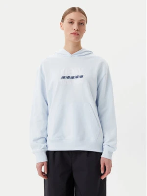 New Balance Bluza Sport Graphic WT51519 Niebieski Relaxed Fit