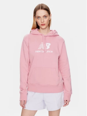 New Balance Bluza WT31533 Różowy Relaxed Fit