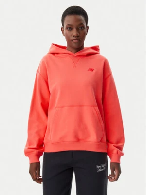 New Balance Bluza WT41537 Pomarańczowy Relaxed Fit