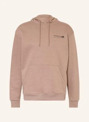 New Balance Bluza Z Kapturem Lin Rp braun