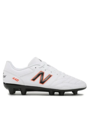 New Balance Buty do piłki nożnej 442 v2 Academy Jnr Fg JS43FWD2 Biały