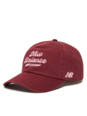 New Balance Czapka z daszkiem 6 Panel Athletics Legacy Hat LAH53000MHB Czerwony