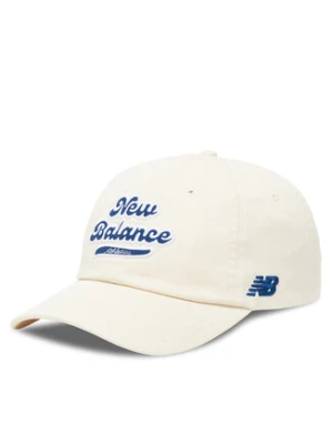 New Balance Czapka z daszkiem 6 Panel Athletics Legacy Hat LAH53000PEF Biały