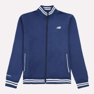 New Balance Double Knit Full Zip Funnel Top uniseks Komplety dresowe niebieski rozmiar Odzież
