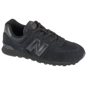 New Balance GC574EVE, Dla chłopca, Czarne, buty sneakers, przewiewna siateczka, rozmiar: 36