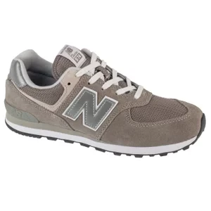 New Balance GC574EVG, Dla chłopca, Szare, buty sneakers, przewiewna siateczka, rozmiar: 36