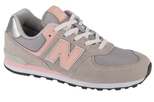 New Balance GC574EVK, Dla chłopca, Szare, buty sneakers, przewiewna siateczka, rozmiar: 37,5