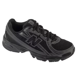 New Balance GR740BO, Dla chłopca, Czarne, buty sneakers, przewiewna siateczka, rozmiar: 35,5