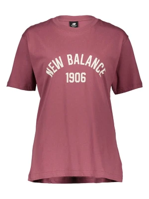New Balance Koszulka sportowa "Essentials Varsity" w kolorze różowym rozmiar: XXL