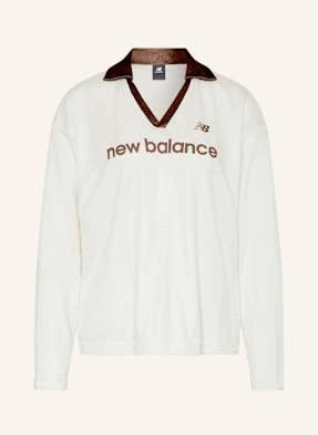 New Balance Koszulka Oversize Z Długim Rękawem Z Siateczki weiss