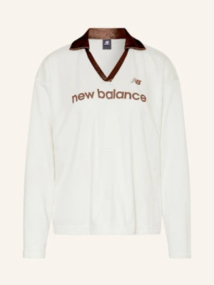 New Balance Koszulka Oversize Z Długim Rękawem Z Siateczki weiss