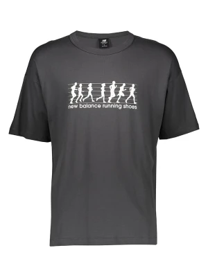 New Balance Koszulka sportowa "Athletics" w kolorze antracytowym rozmiar: L